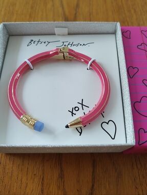 NWT Betsey Johnson Pencil Bracelet